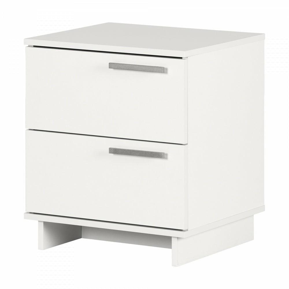 Cavalleri Nightstand With 2 Drawers – Pure White Bedroom