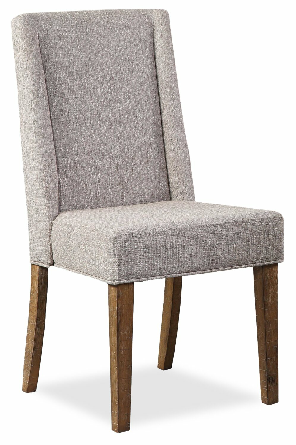 Cedar Dining Chair With Polyester Fabric, Pine Wood – Grey Dining Chairs