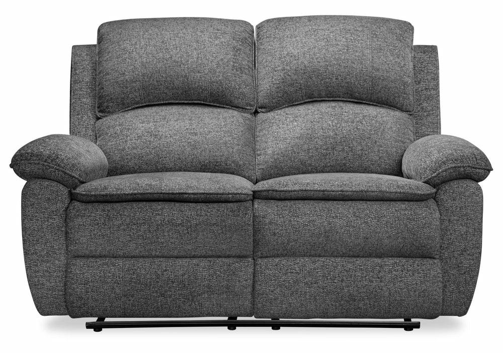 Chandler Chenille Power Reclining Loveseat – Grey Furniture