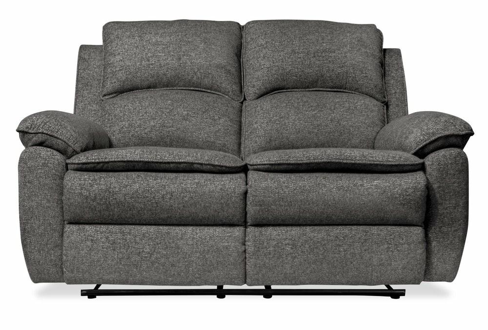 Chandler Chenille Reclining Loveseat – Grey Furniture