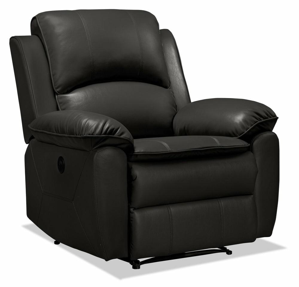 Chandler Leath-Aire Power Recliner – Grey Furniture