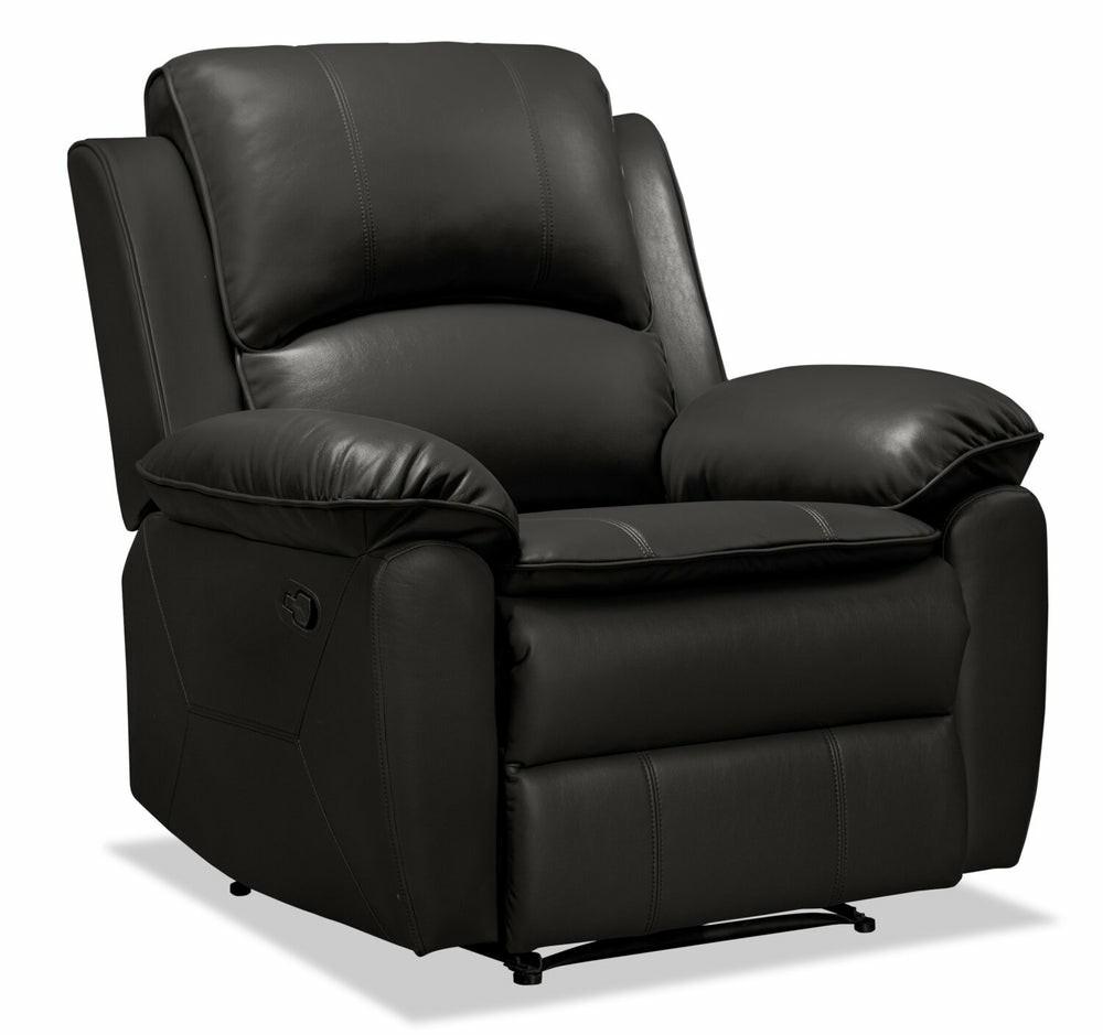 Chandler Leath-Aire Recliner – Grey Furniture