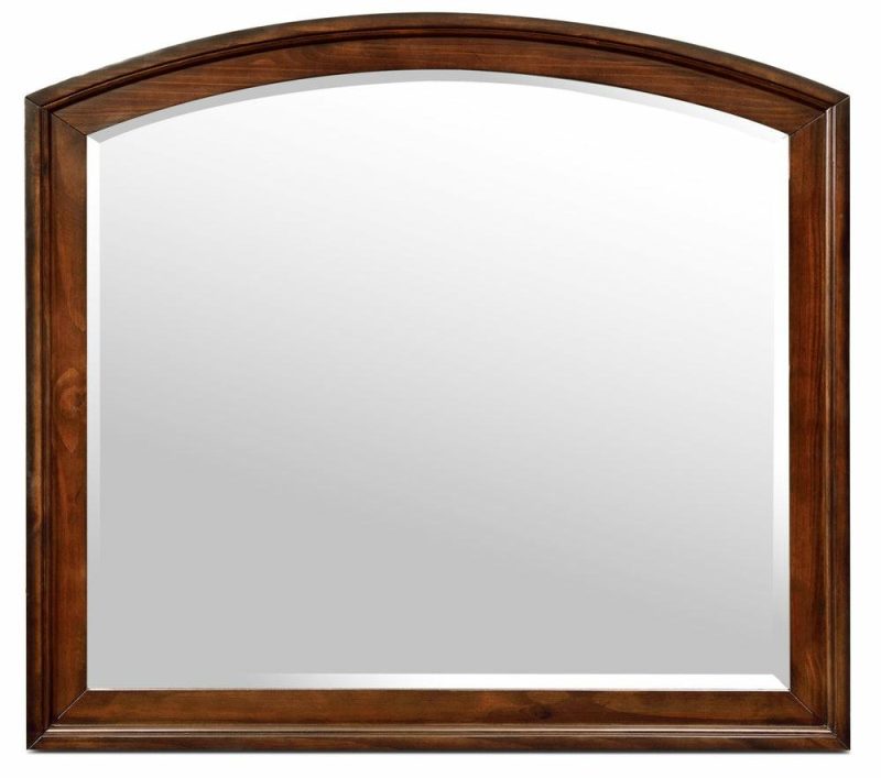 Chelsea Bedroom Dresser Mirror – Cherry Brown Bedroom