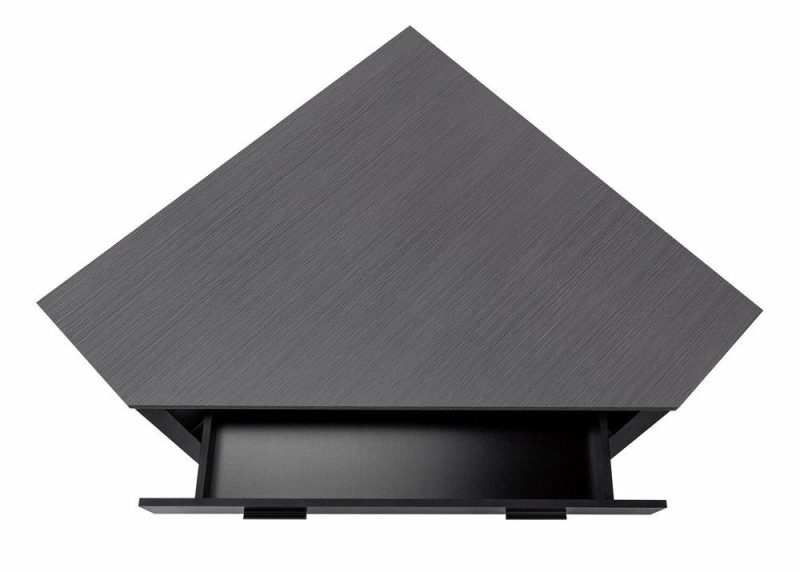 Christiana 42″ Corner Desk With Drawer – Black/Grey Desks