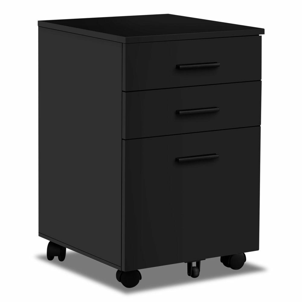 Clayton 15.75″ 3-Drawer Filing Cabinet – Black Cabinets