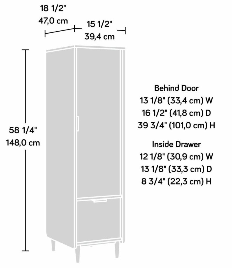 Clifford Place 15.51″ Commercial Grade Storage Cabinet – Natural Maple Bookcases