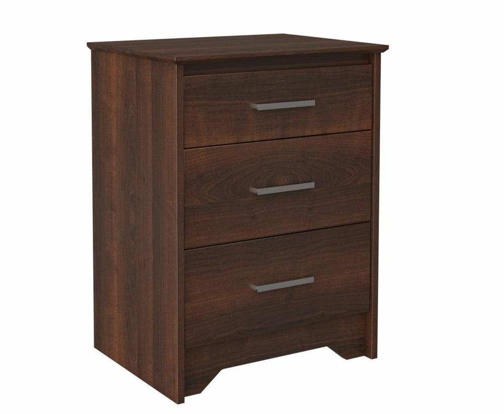 Coal Harbor 3-Drawer Tall Nightstand – Espresso Bedroom