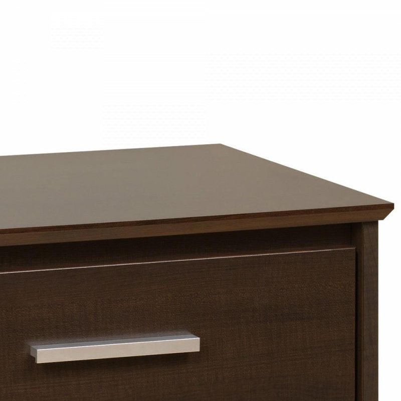 Coal Harbor 3-Drawer Tall Nightstand – Espresso Bedroom