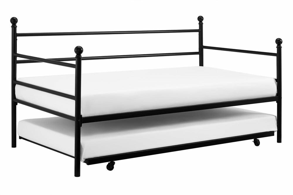 Daybed And Trundle Metal Bed – Black Bedroom