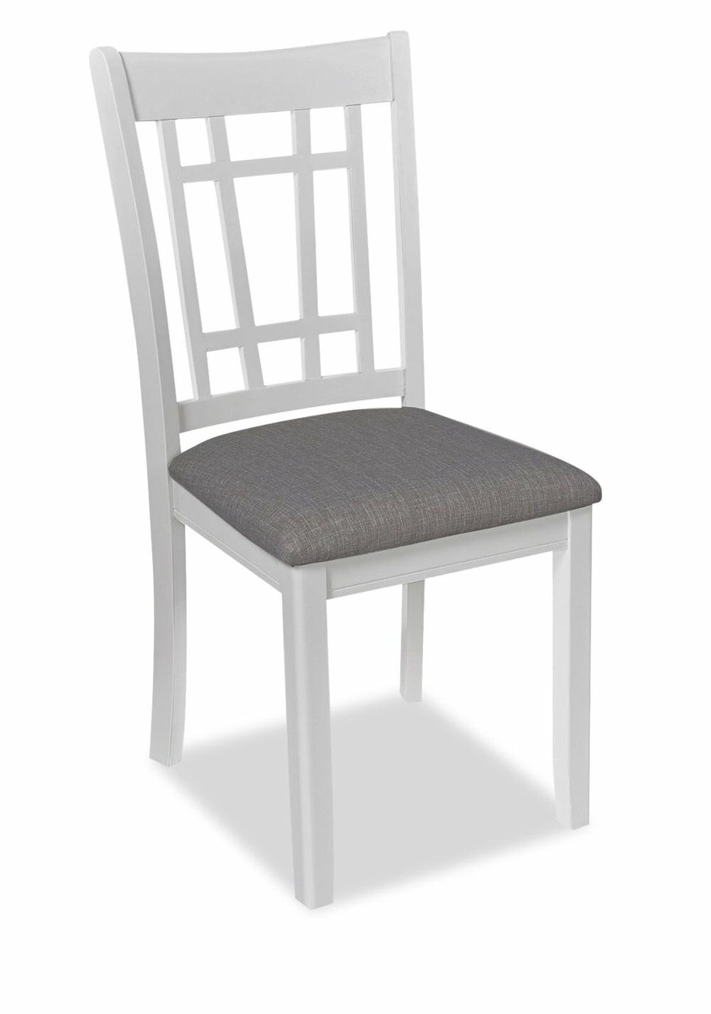 Dena Dining Chair With Linen-Look Fabric – Dove Grey Dining Chairs