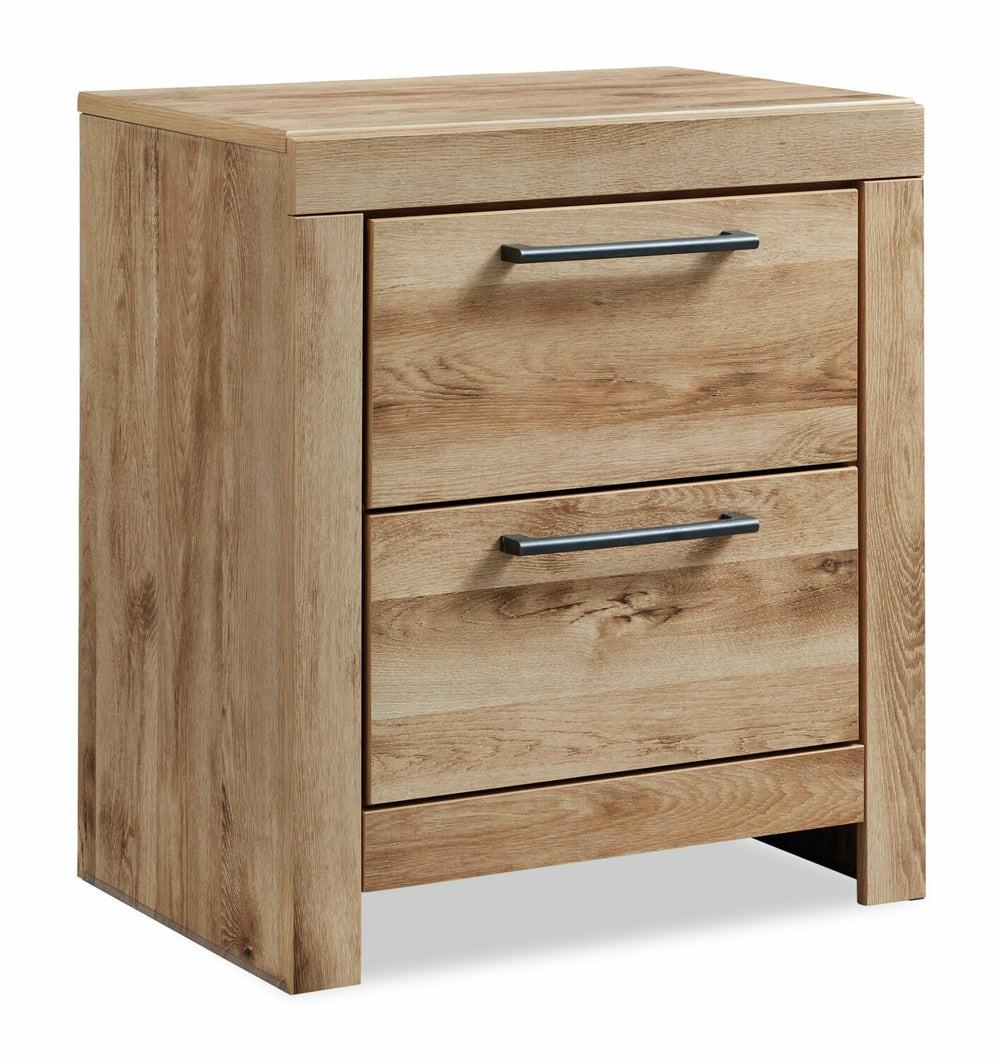 Derekson Bedside 2-Drawer Nightstand With Usb Ports, 21.7″W X 24.4″H – Natural Bedroom