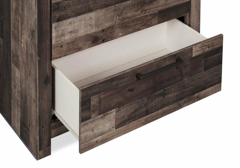 Derekson  Bedroom Chest Of Drawers, 5-Drawer, 31.7″W X 53.9″H – Grey Bedroom