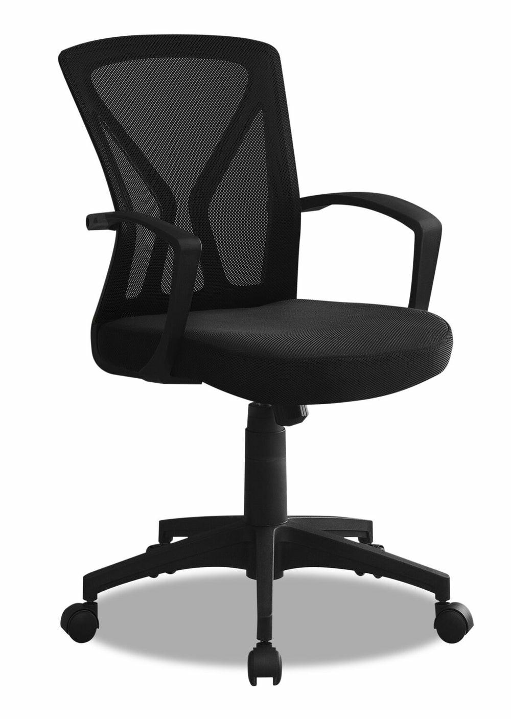 Dominic 23.5″ Office Chair With Mesh Back- Black Chairs