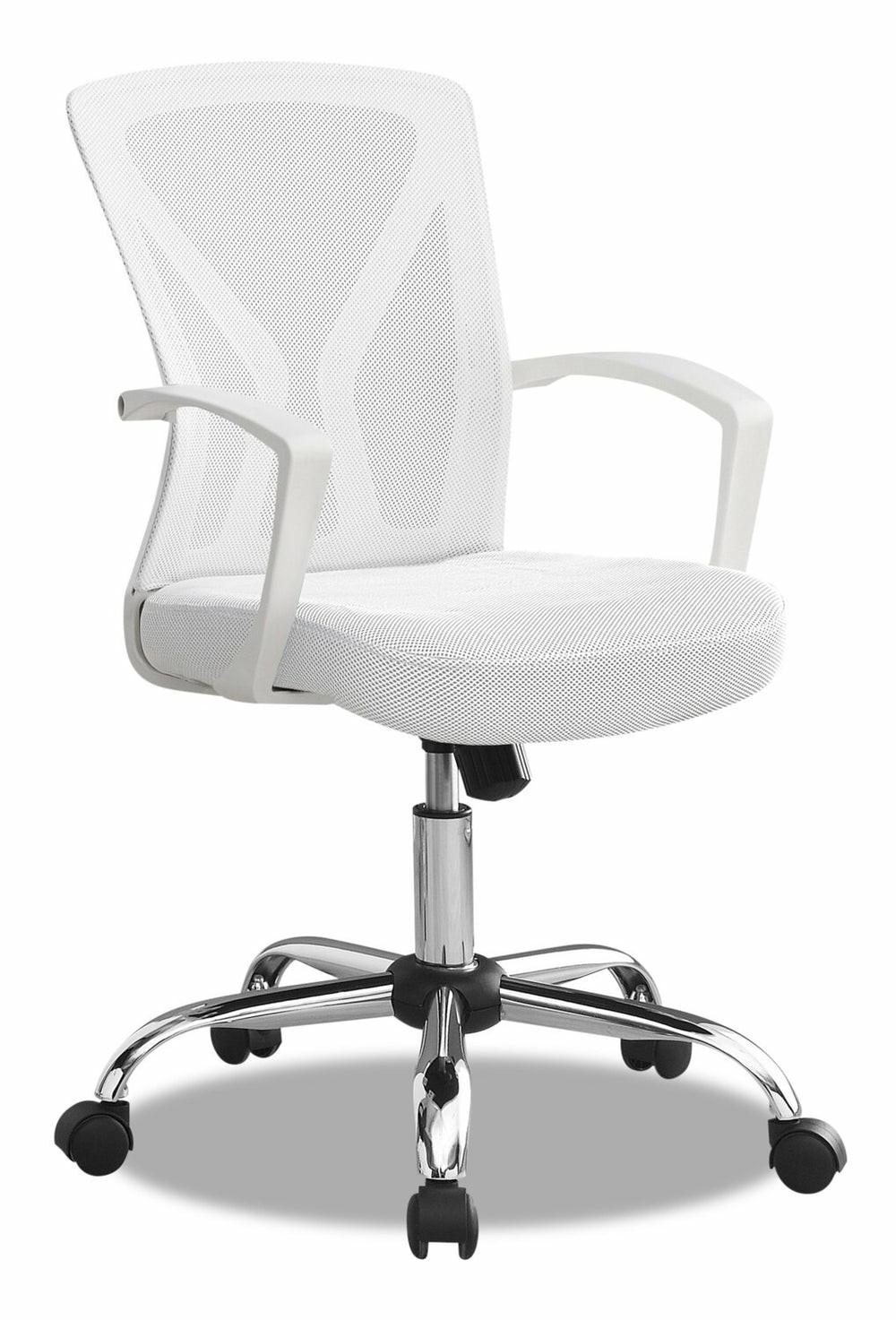 Dominic 23.5″ Office Chair With Mesh Back- White Chairs