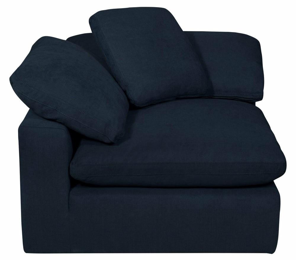 Eclipse Linen-Look Fabric Modular Corner Chair – Navy Furniture