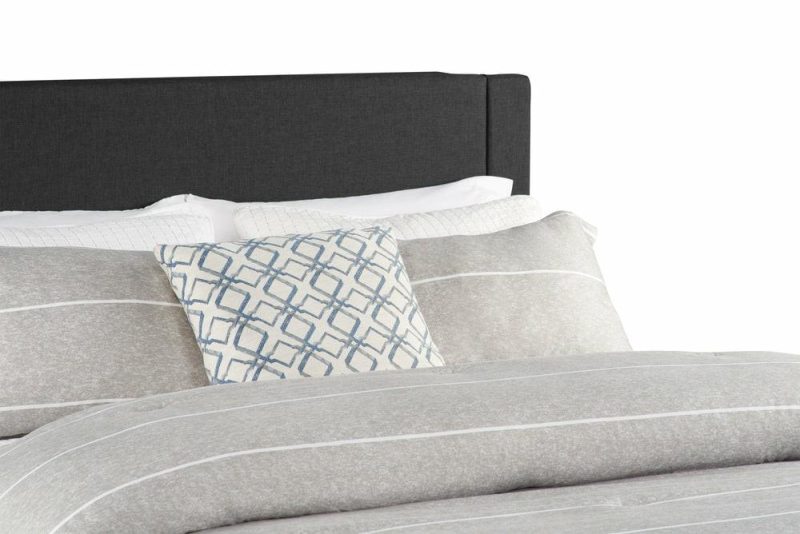 Eden Upholstered Storage Bed In Charcoal Fabric, Tufted – Full Size Bedroom