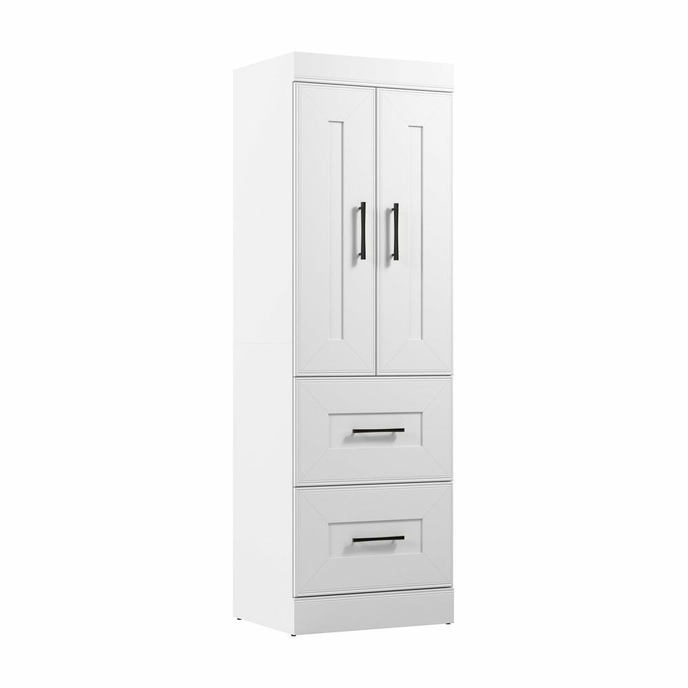 Edge 25 W Wardrobe – White Armoires & Wardrobes