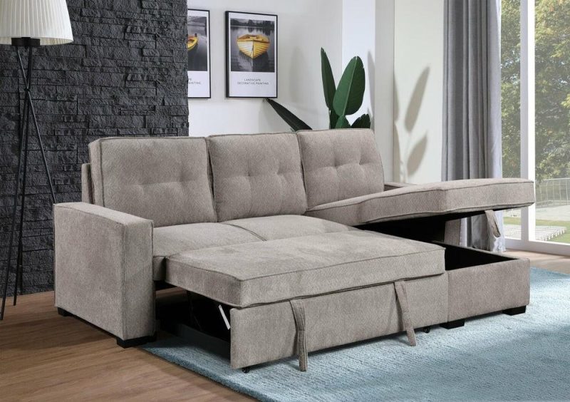 Emery Right-Facing Sleeper Sectional – Grey Furniture