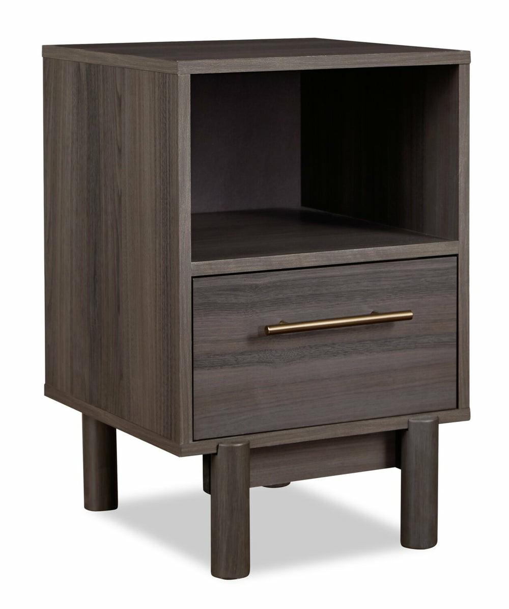 Emry Bedside 1-Drawer Nightstand, 19.7″W X 21.2″H, Modern – Dark Grey Bedroom