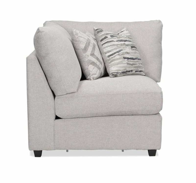 Evolve Linen-Look Fabric Modular Corner Chair – Grey Furniture