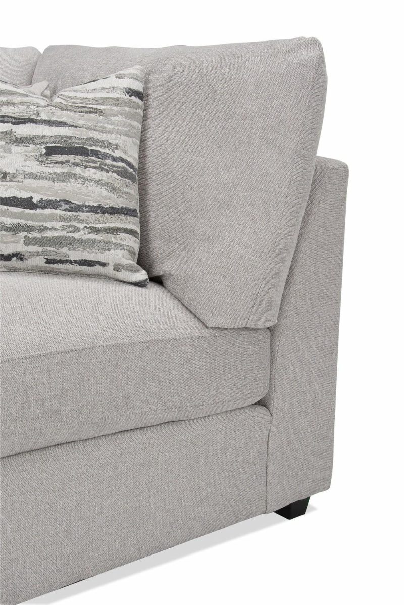 Evolve Linen-Look Fabric Modular Corner Chair – Grey Furniture