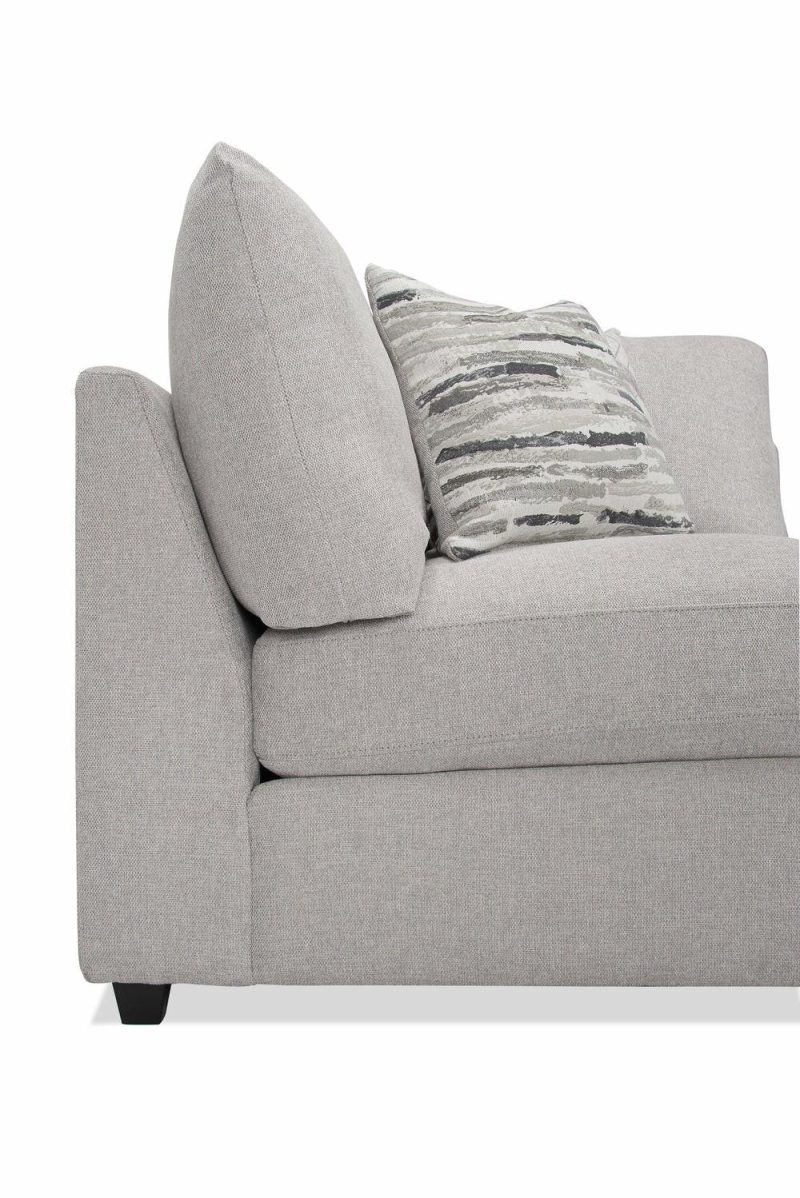 Evolve Linen-Look Fabric Modular Corner Chair – Grey Furniture