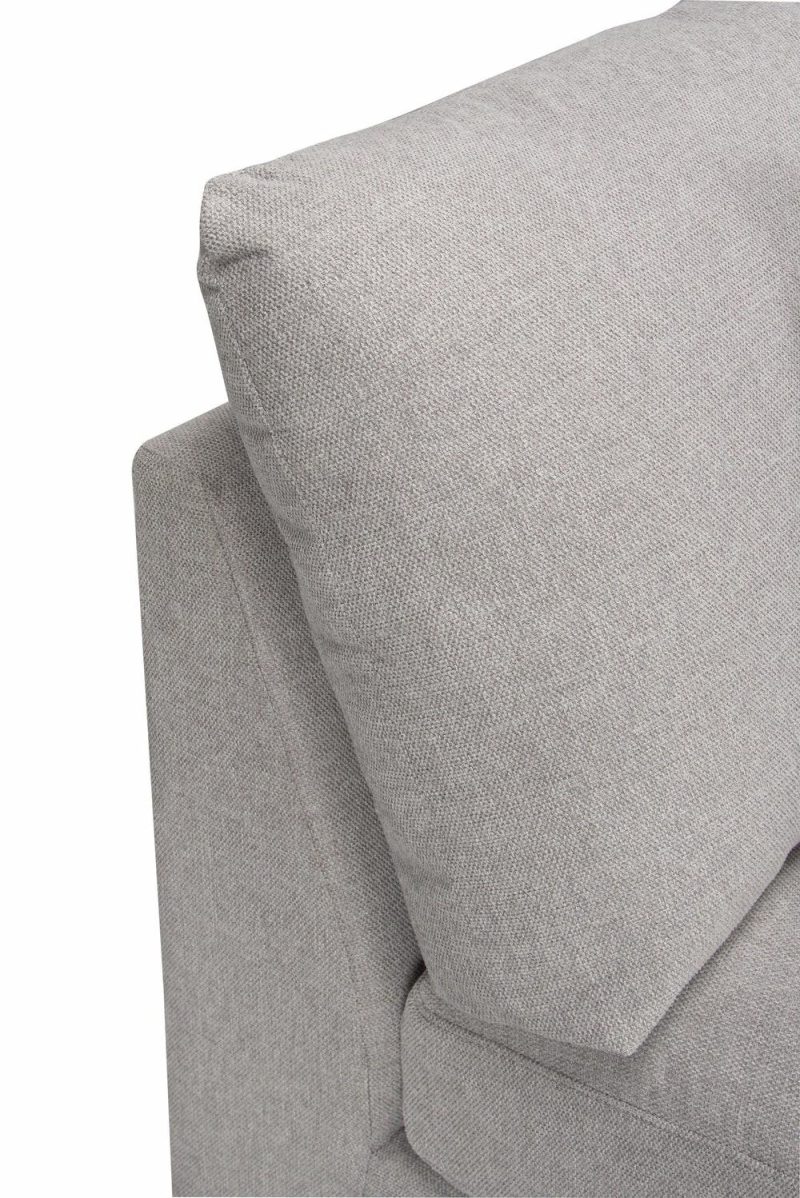 Evolve Linen-Look Fabric Modular Corner Chair – Grey Furniture