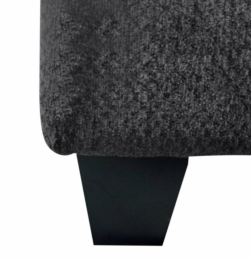 Febe Chenille Chair – Charcoal Furniture