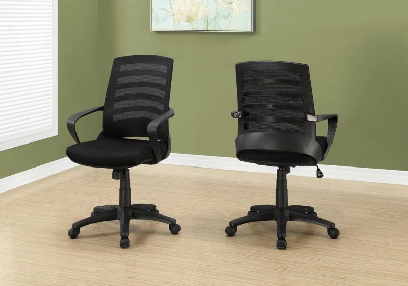 Felton 24″ Office Chair – Black Mesh Chairs