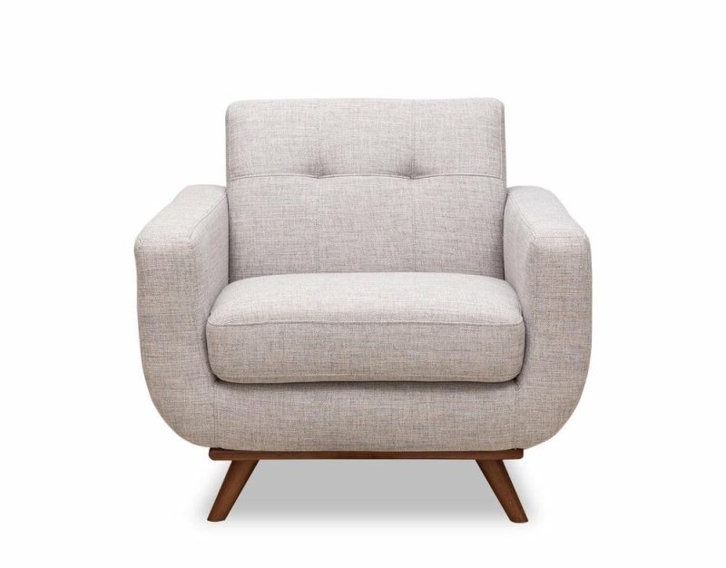 Freeman Linen-Look Fabric Chair – Dove Furniture