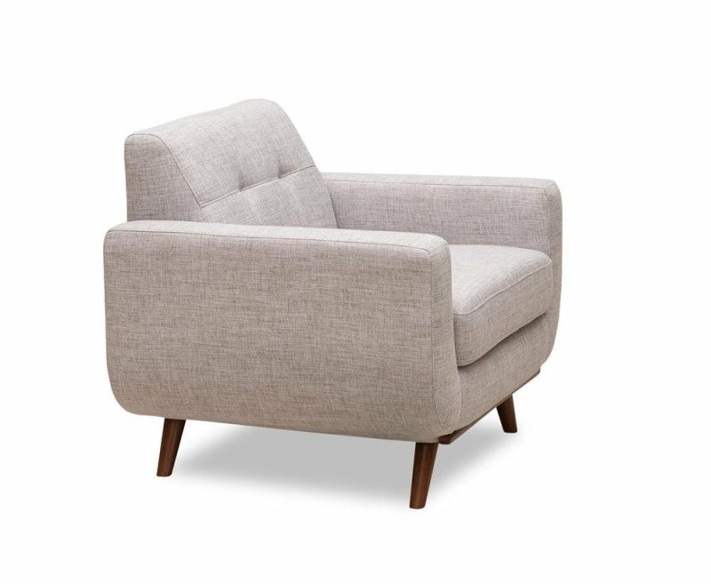 Freeman Linen-Look Fabric Chair – Dove Furniture