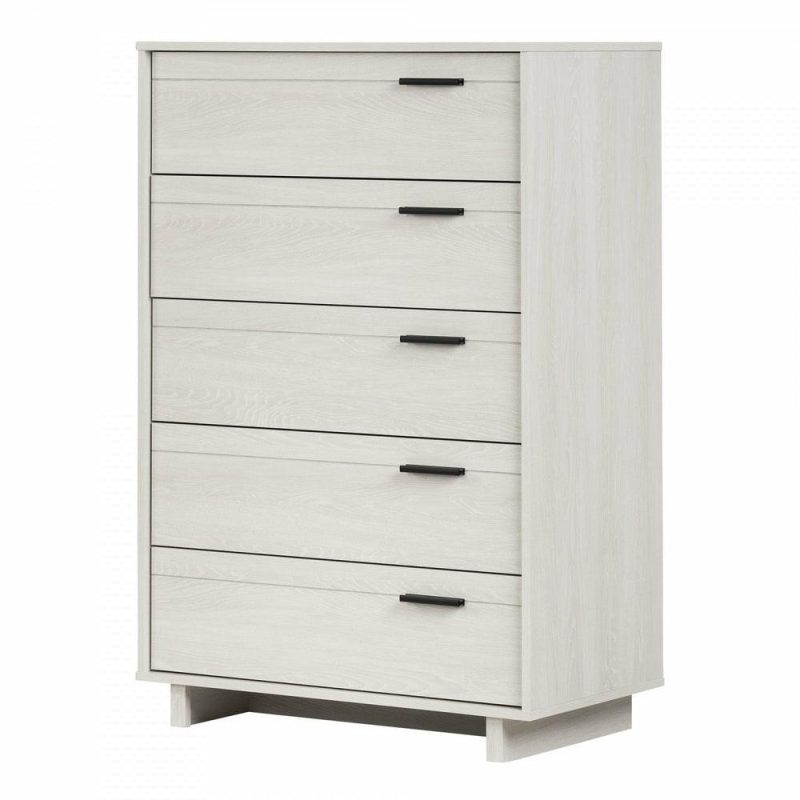 Fynn 5-Drawer Chest – Winter Oak Bedroom