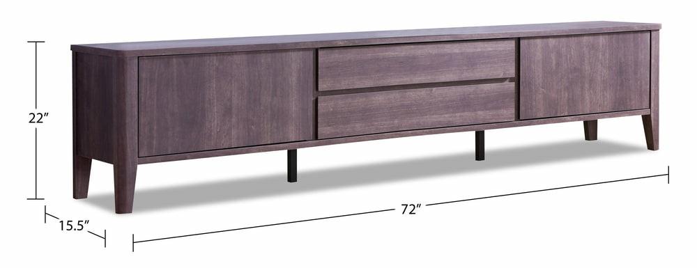 Gabe 72″ Modern Tv Stand With Storage And Cable Management For Tv’s Up To 80″- Walnut Brown Furniture