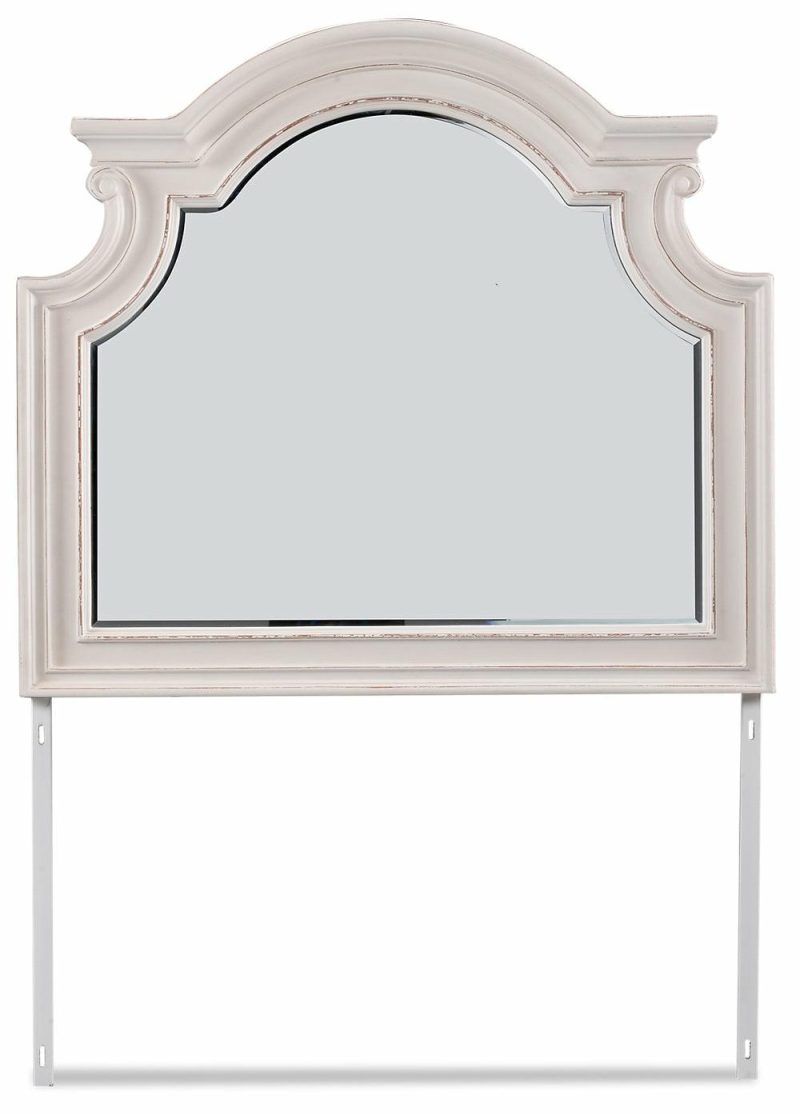 Grace Bedroom Dresser Mirror – Antique White Bedroom