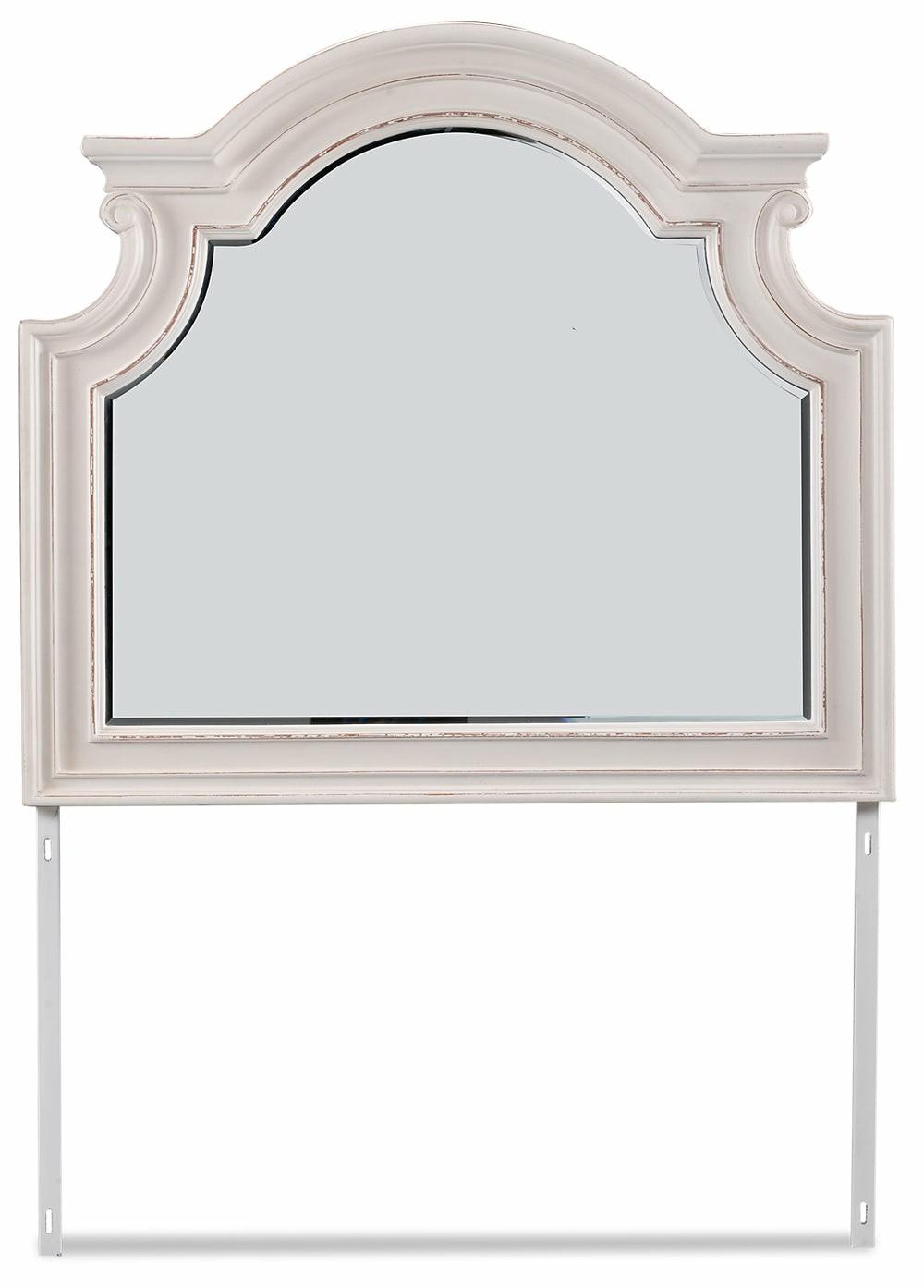 Grace Bedroom Dresser Mirror – Antique White Bedroom