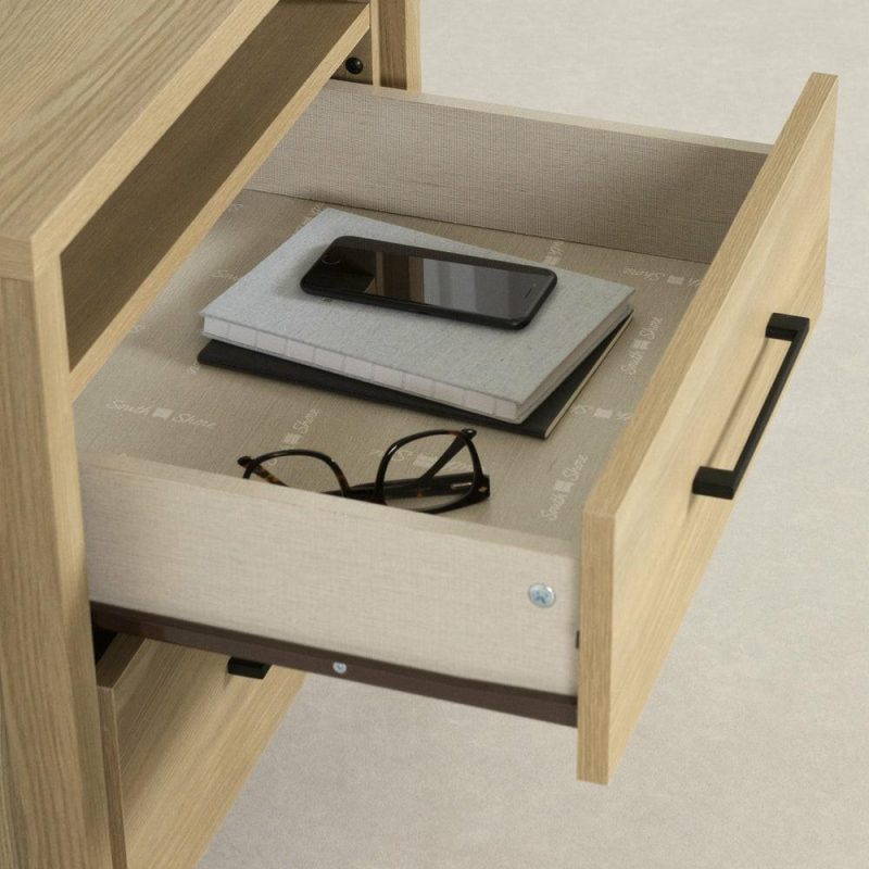 Gravity 2-Drawer Nightstand – Natural Ash Bedroom