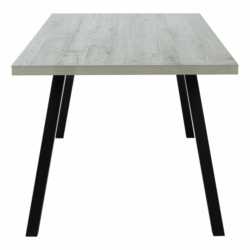 Grey Black Metal Dining Table Dining Room