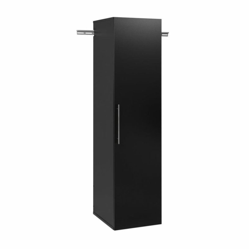 Hangups 18″ Narrow Storage Cabinet – Black Bookcases