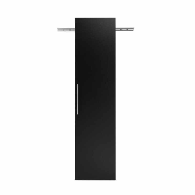 Hangups 18″ Narrow Storage Cabinet – Black Bookcases