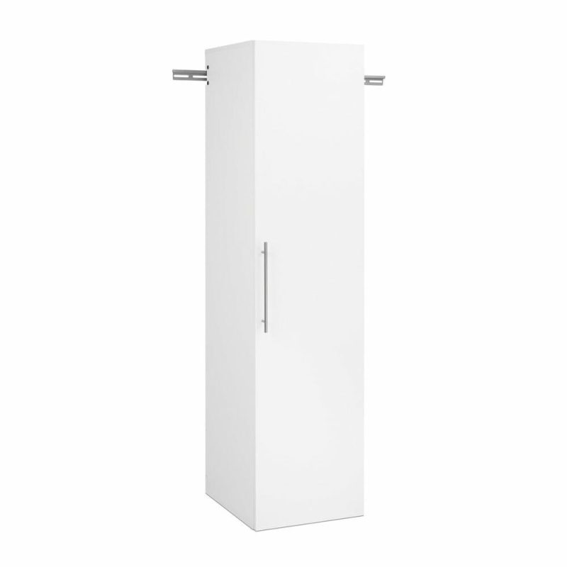 Hangups 18″ Narrow Storage Cabinet – White Bookcases