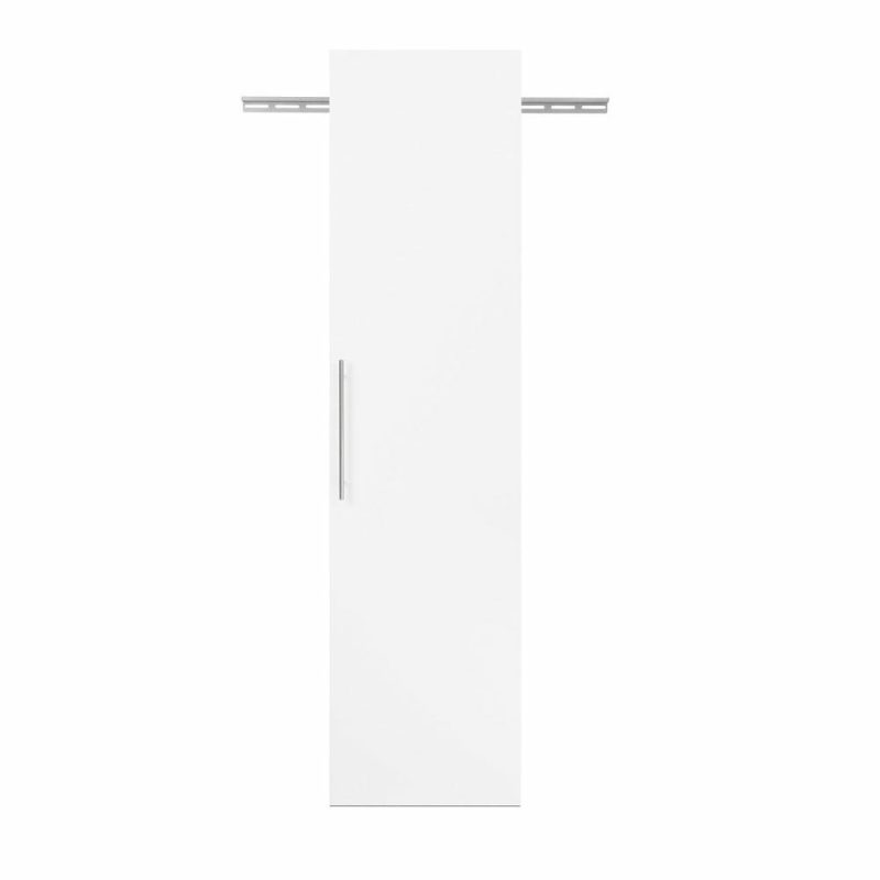 Hangups 18″ Narrow Storage Cabinet – White Bookcases