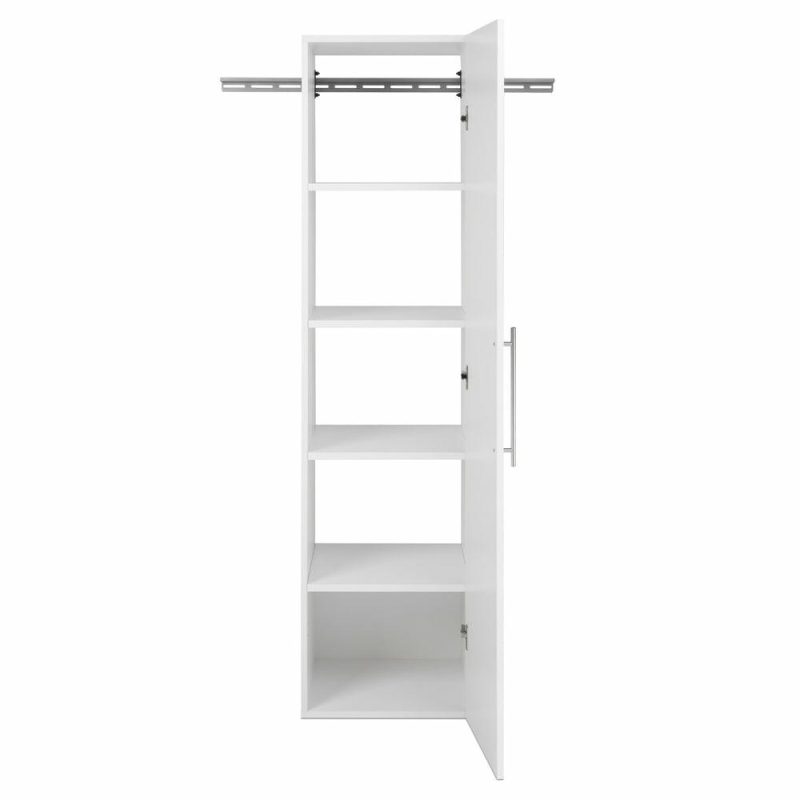 Hangups 18″ Narrow Storage Cabinet – White Bookcases