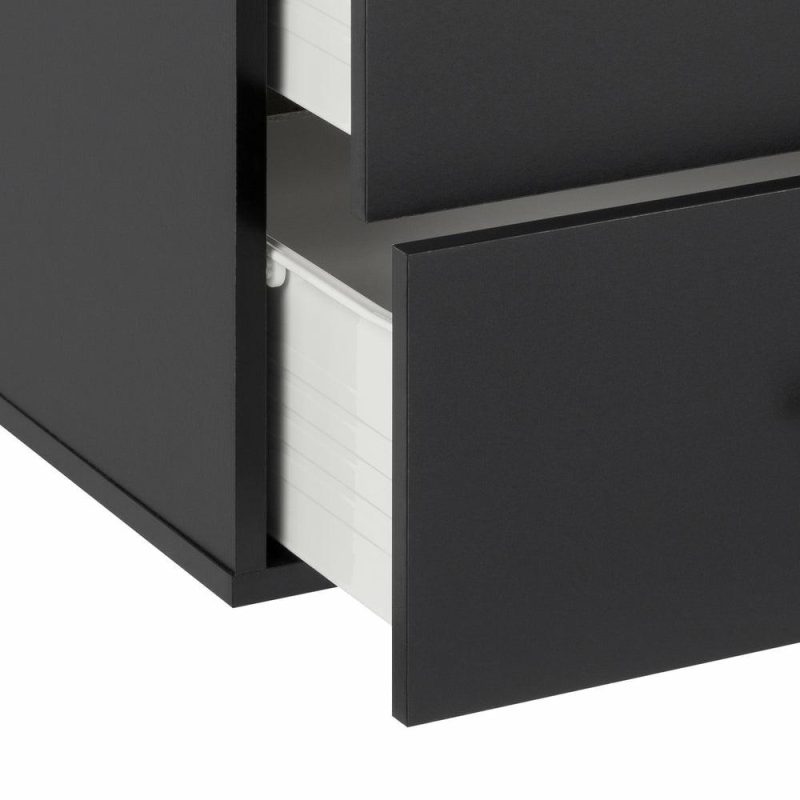 Hangups 3-Drawer Base Storage Cabinet – Black Cabinets