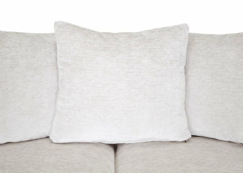 Harper 99″ Mist White Sofa With Accent Pillows Furniture