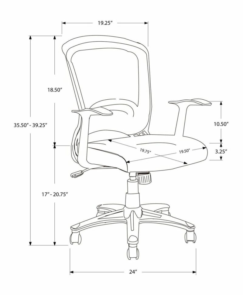 Hobbs 24″ Office Chair – Black Chairs