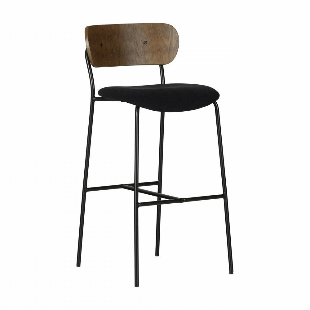 Hype Black Brown Bar Stool – Set Of 2 Bar Stools