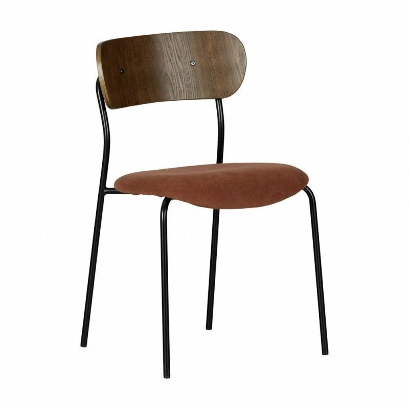 Hype Burnt Orange Brown Dining Chair – Set Of 2 Dining Chairs