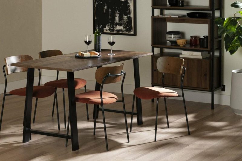 Hype Burnt Orange Brown Dining Chair – Set Of 2 Dining Chairs