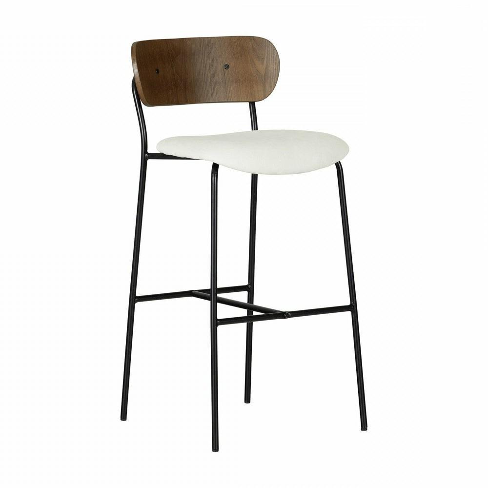 Hype Cream Brown Bar Stool – Set Of 2 Bar Stools