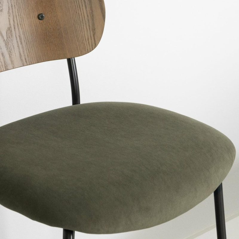 Hype Olive Green Brown Bar Stool – Set Of 2 Bar Stools